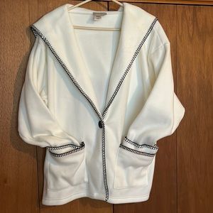 Coldwater Creek hooded sweater - white